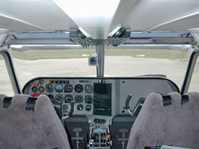 Plain cockpit